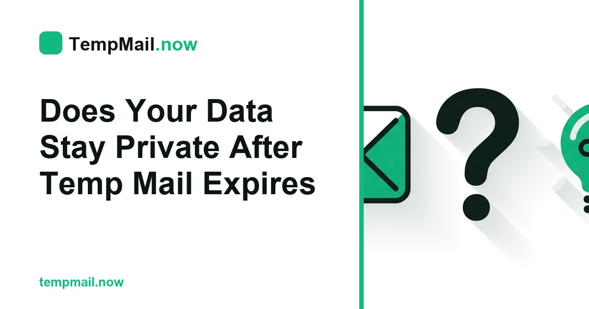 Does Your Data Stay Private After Temp Mail Expires