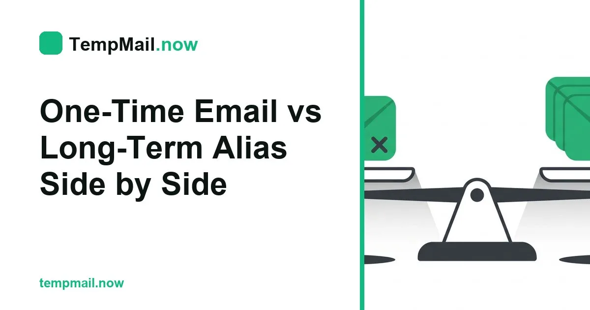 One-Time Email vs Long-Term Alias Side by Side