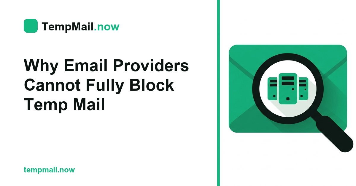 Why Email Providers Cannot Fully Block Temp Mail