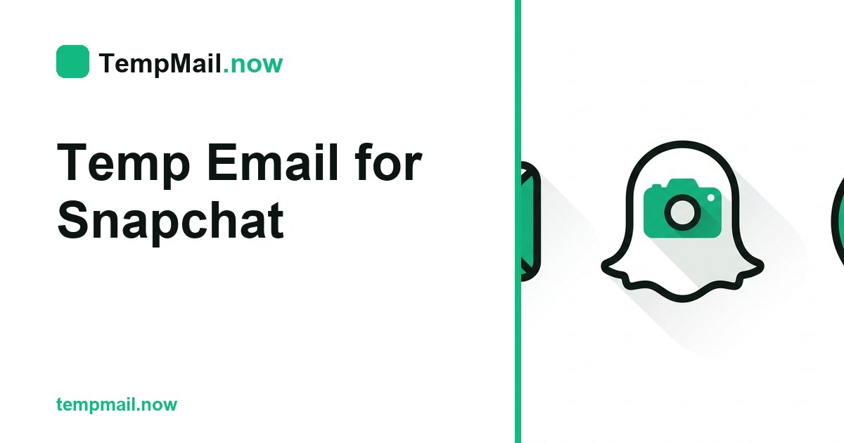 Midlertidig e-mail til Snapchat