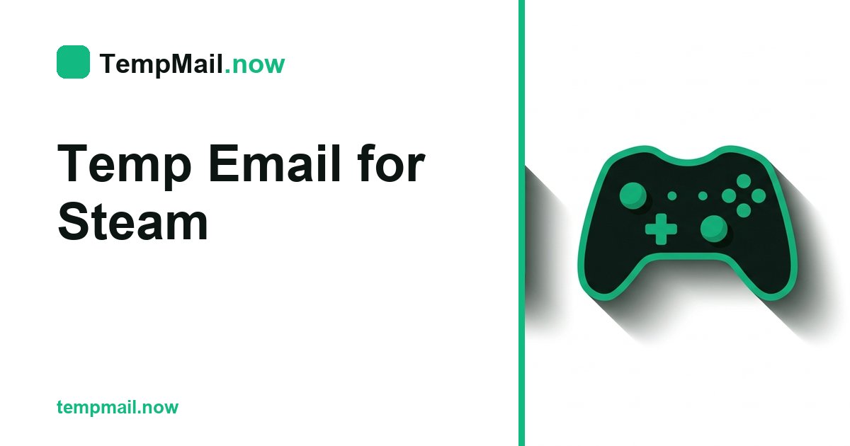 Midlertidig e-mail til Steam