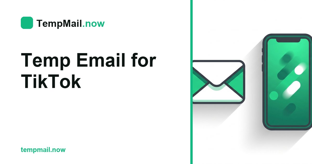 Dočasný e-mail pro TikTok
