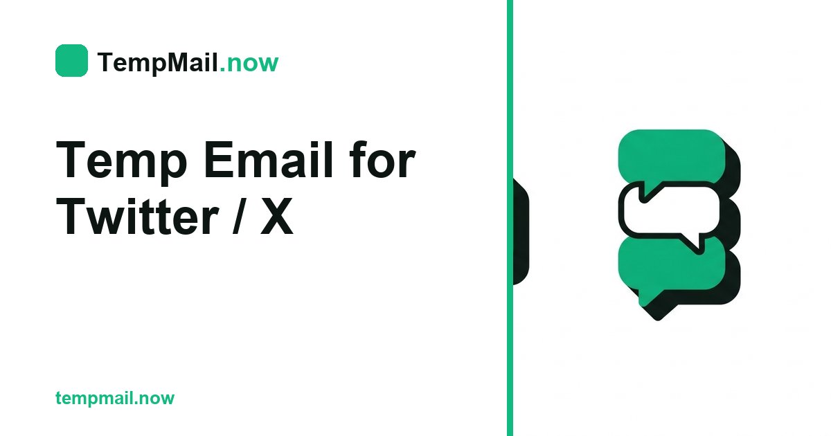 Dočasný e-mail pro Twitter / X